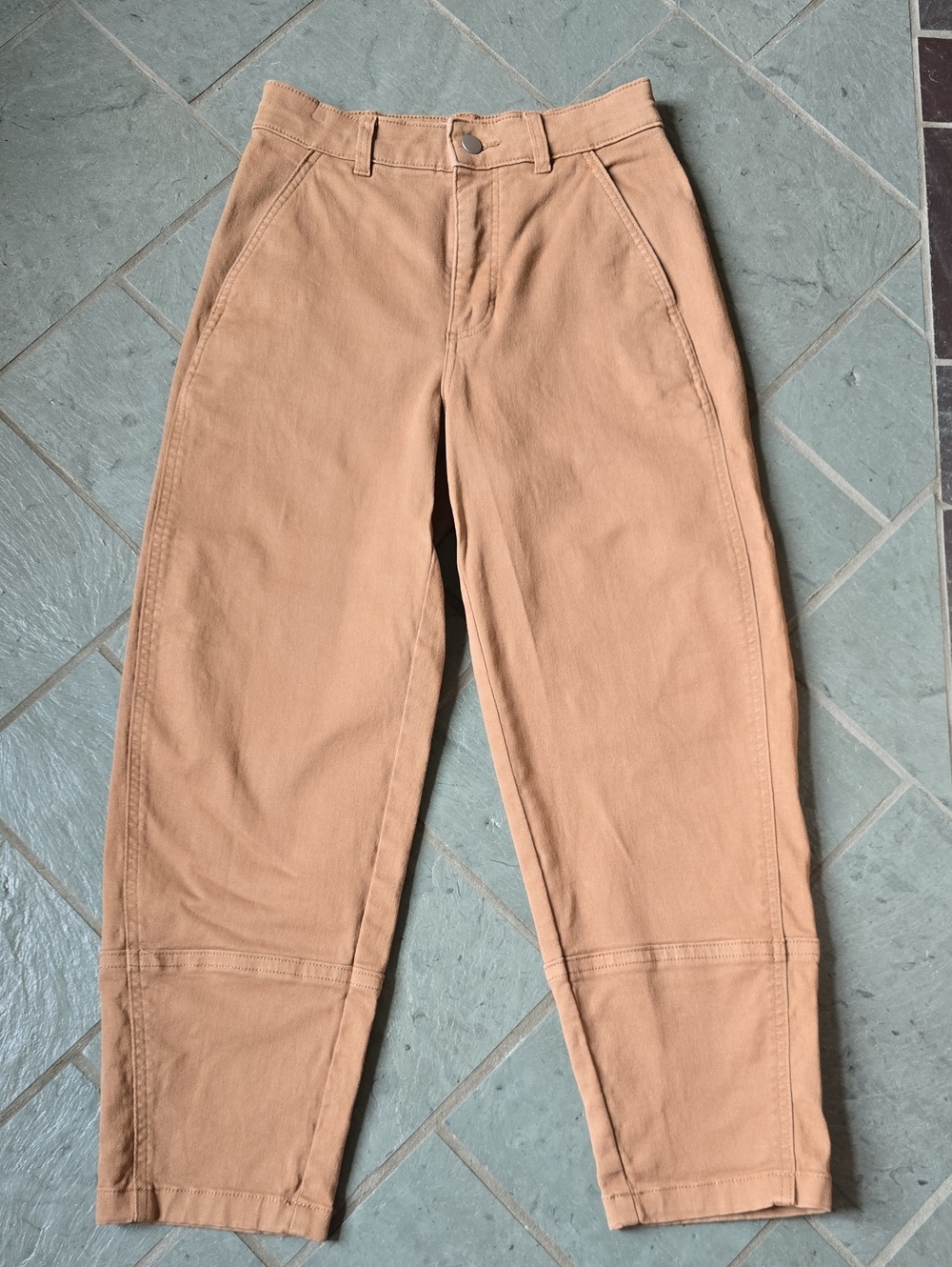 Everlane Women's Warm Khaki Barrel-Leg Chinos | Size 2
